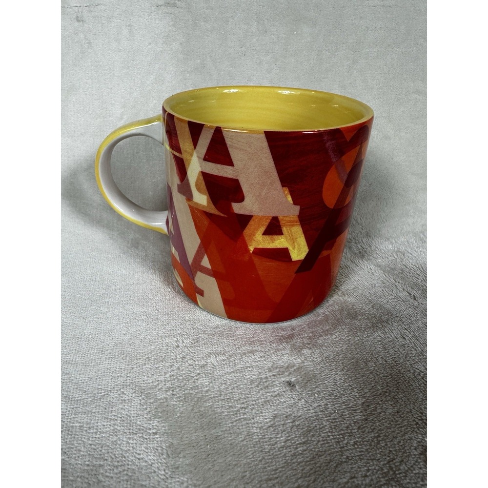 Anthropologie Lottie Multicolored Monogram "A" Coffee Tea Mug Cup